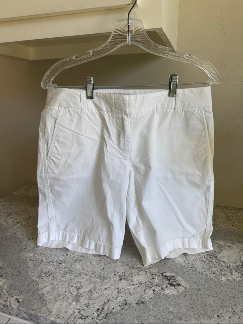 J. Crew Factory White Women's Bermuda Shorts
